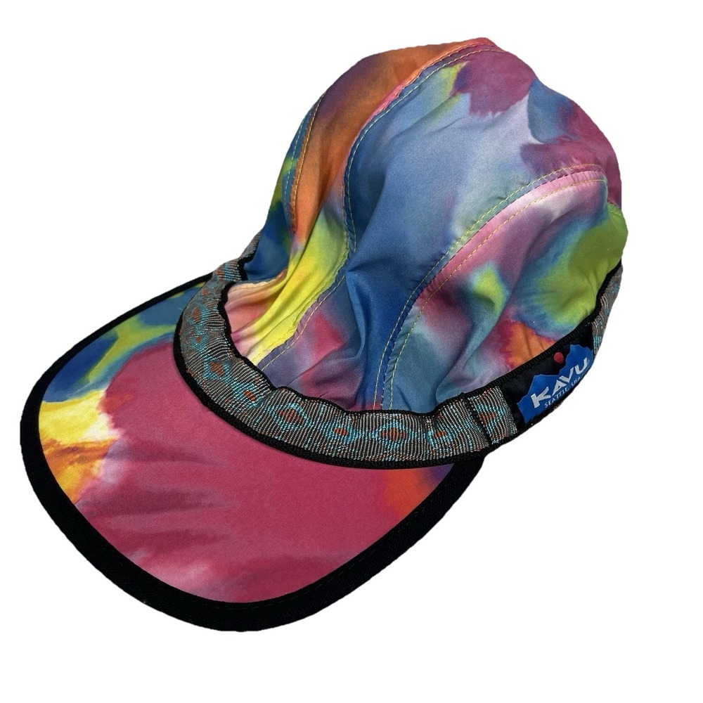 KAVU Organic Strapcap 4 Panel Hat Outdoor Hiking M USA Tie‎ Dye